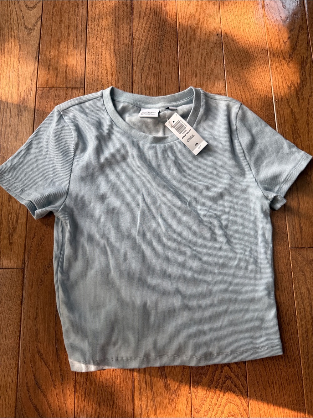 Aritzia - TNA HomeStretch - crew waist - dew blue